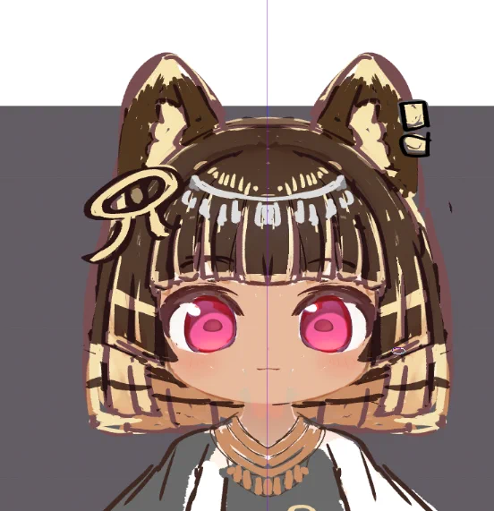 ライン入れたらいい感じかも 