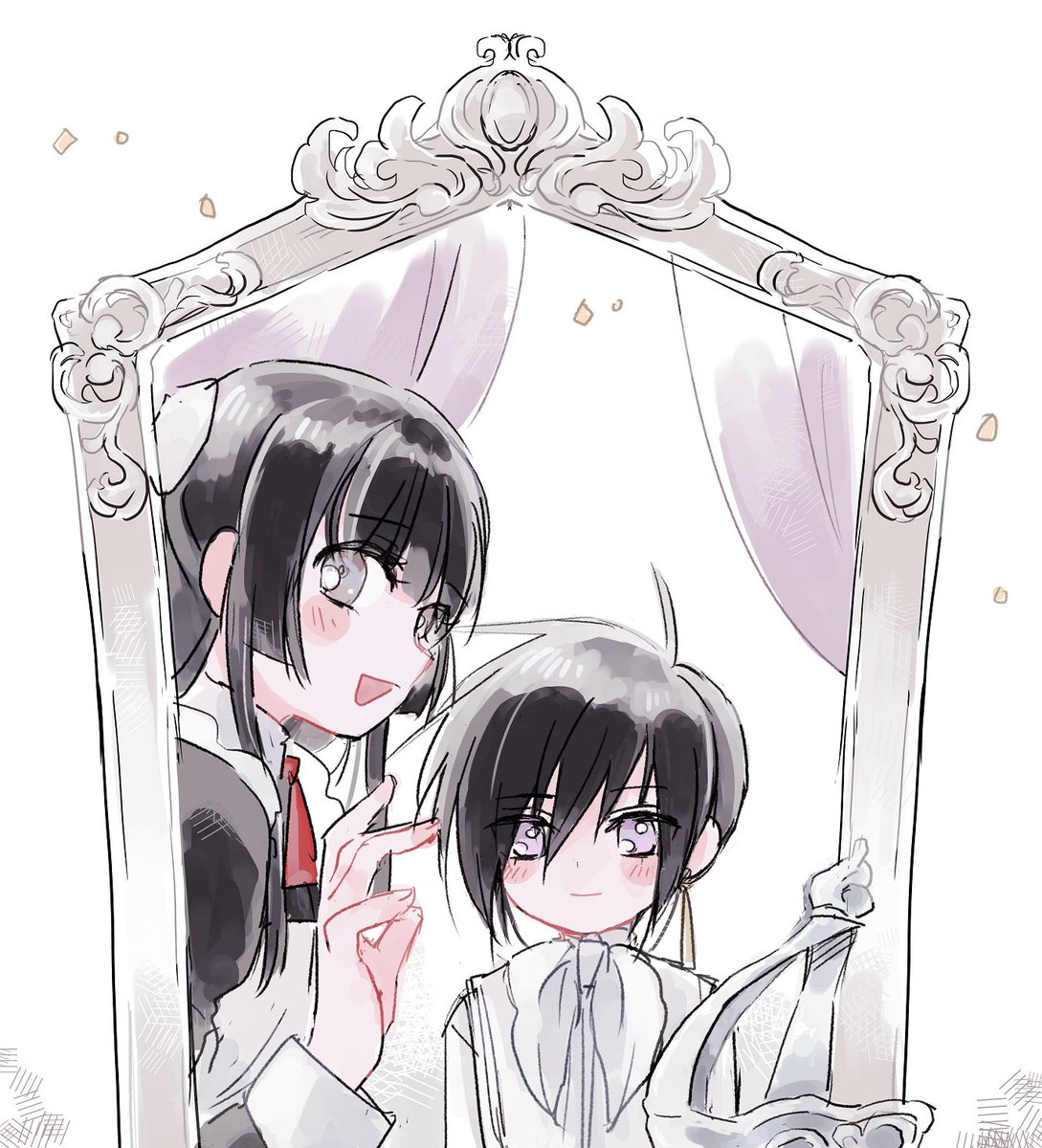 「#対になってる絵をあげる 対というか続きものというかこれらもお気に入り 」|すうのイラスト