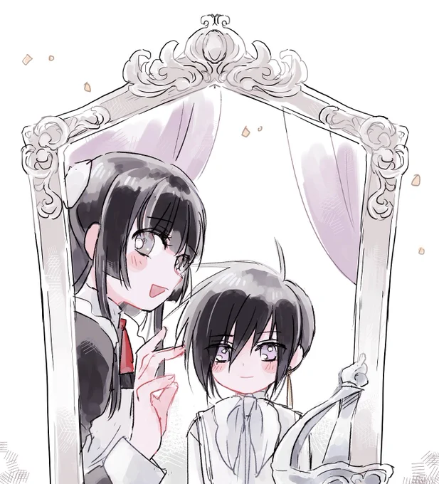 #対になってる絵をあげる 対というか続きものというかこれらもお気に入り 