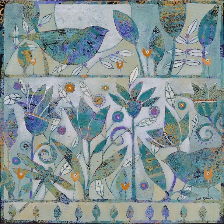 Sue Davis and Steve Vachon Vachon Gallery Not sure how she created these but it says Mixed Media Very relaxing colours