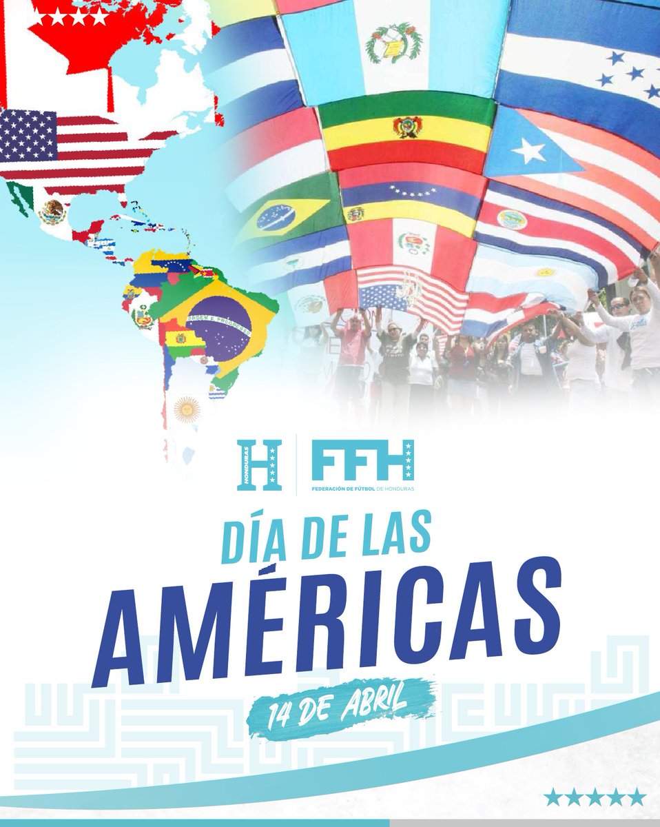 ➡️ Día de la Américas 🌎

👏🏽'Hoy celebramos el Día de las Américas, recordando nuestra diversidad cultural, histórica y geográfica. ¡Que viva la unidad hemisferica! 🌎🌟

#FFH #DíaDeLasAméricas #América