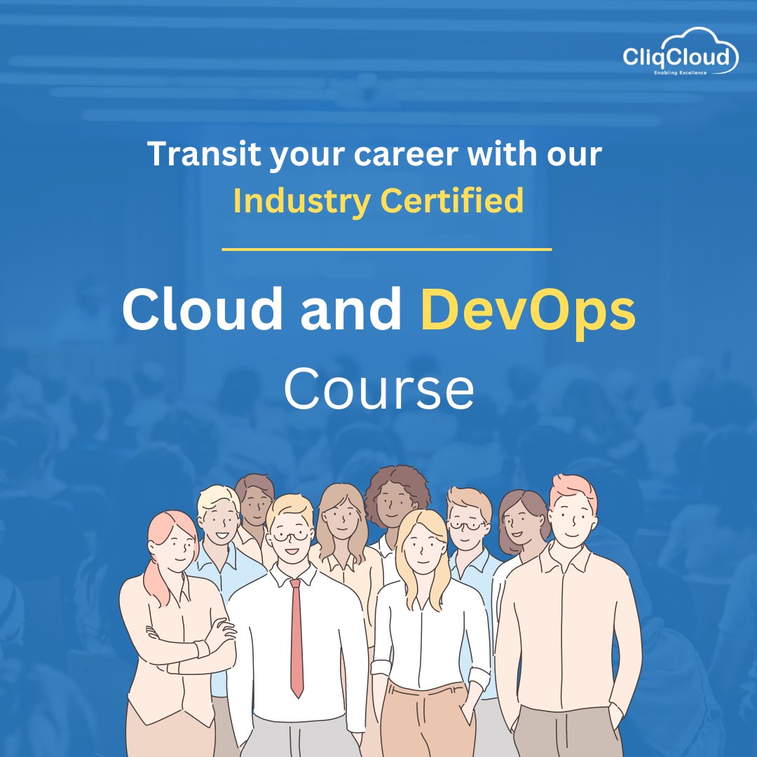 CliqCloud's tweet photo. Ready to redefine your career path?
#cliqcloud #cloudcomputing #cloudcourses #clouds #DevOps #devopstraining #Certificate #certification #ITCertification #itindustry #itcompany #ITProfessional #itprocurement #ITCourses #learninganddevelopment #ITProfessional #learning https://t.co/1g0U5n3Cuo