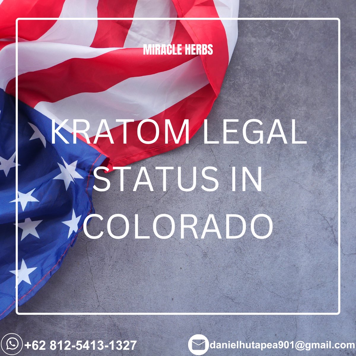 Living in Colorado and wondering if you can buy kratom there? The short answer is yes, kratom is legal at state level. However, the herb is currently banned in the towns of monument and Parker, and the legislation is slightly ambiguous in Denver.

#MiracleHERBS #Colorado #Dakota