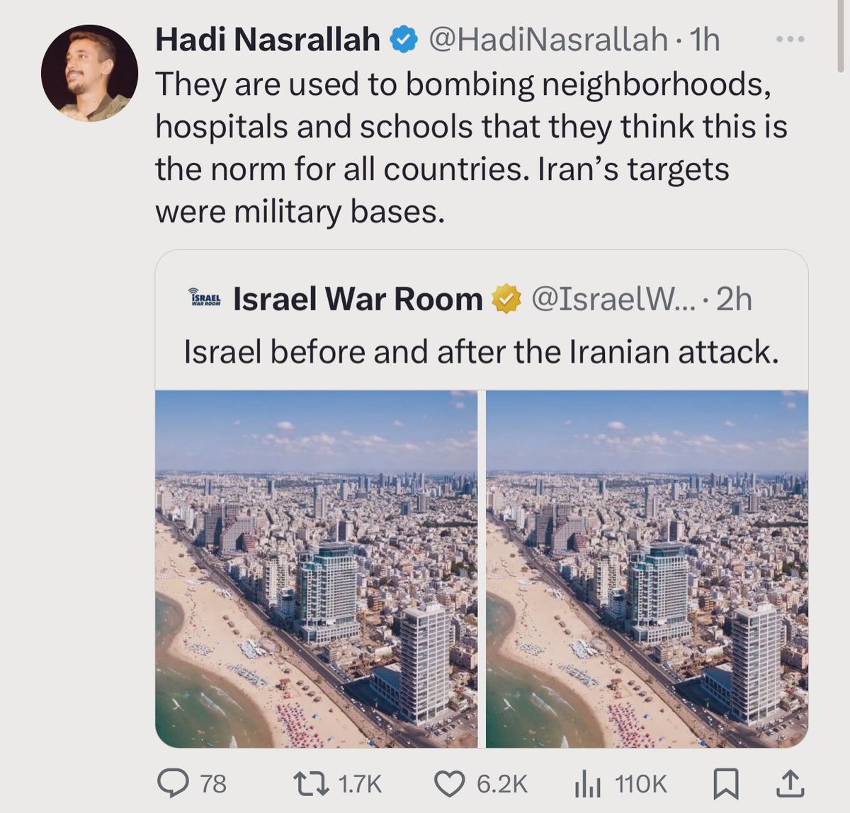 HadiNasrallah's tweet photo. We just gave them a reality check 🤣 https://t.co/RXuugWQRP1