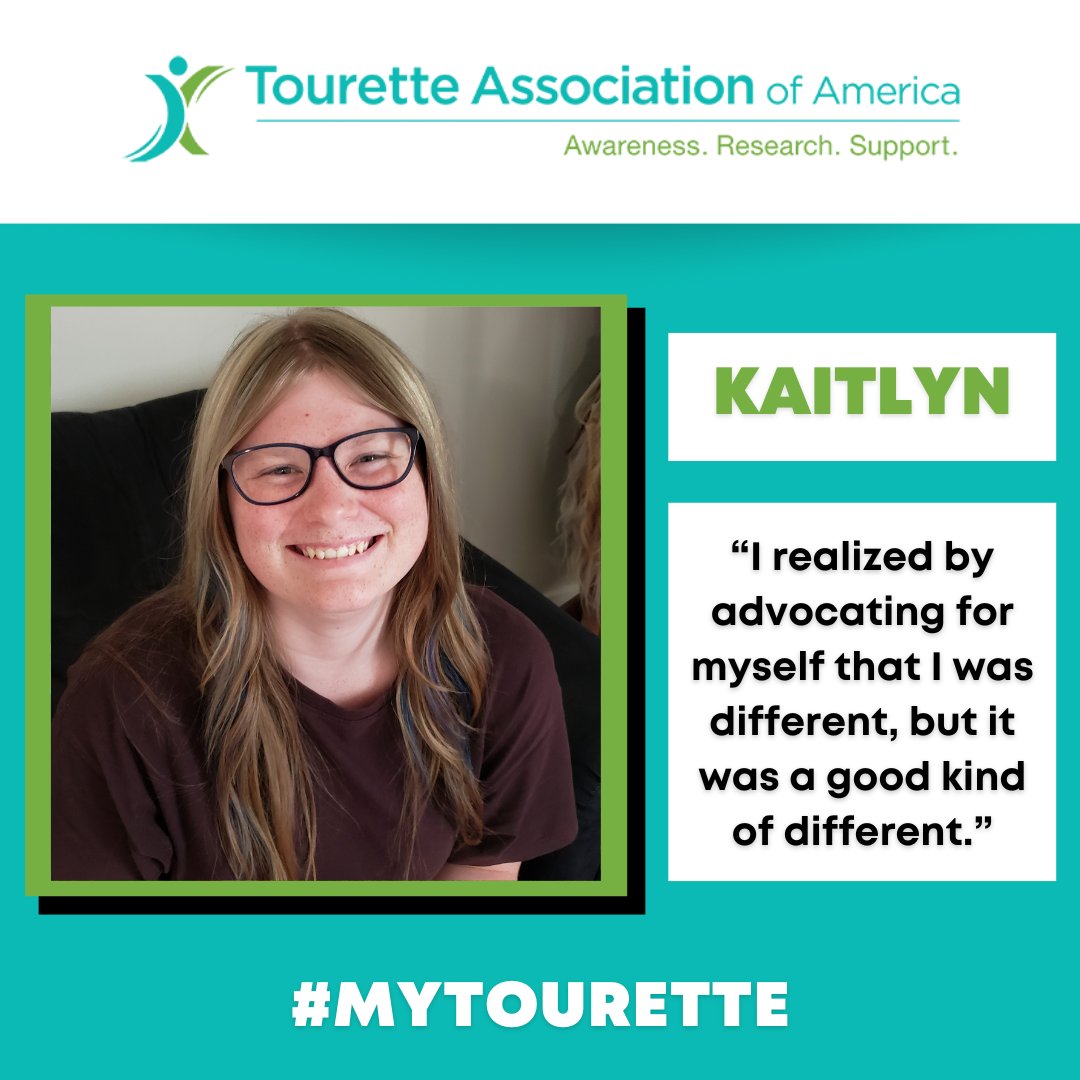 “I’m still working on accepting my disability. Tourette’s doesn’t define me, but it is a part of me...” - Kaitlyn 🌟Read more of Kaitlyn's story and submit your own at mytourette.org #MyTourette #TouretteSyndrome