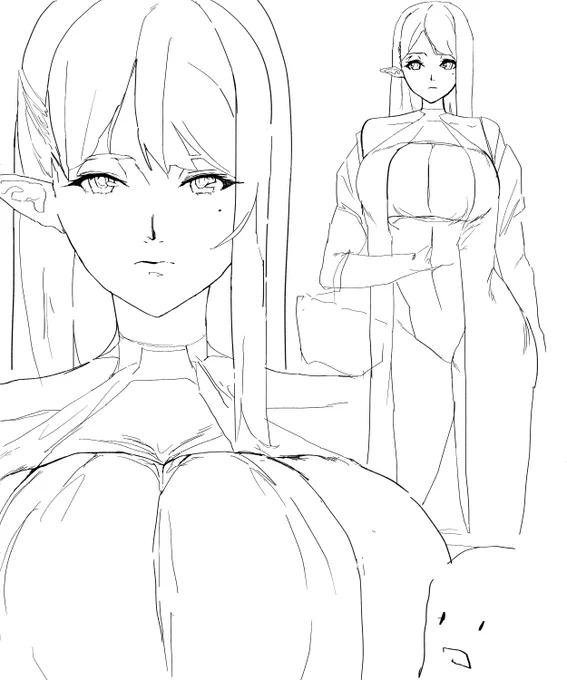ヒロインはこんな感じ?

#イラスト 