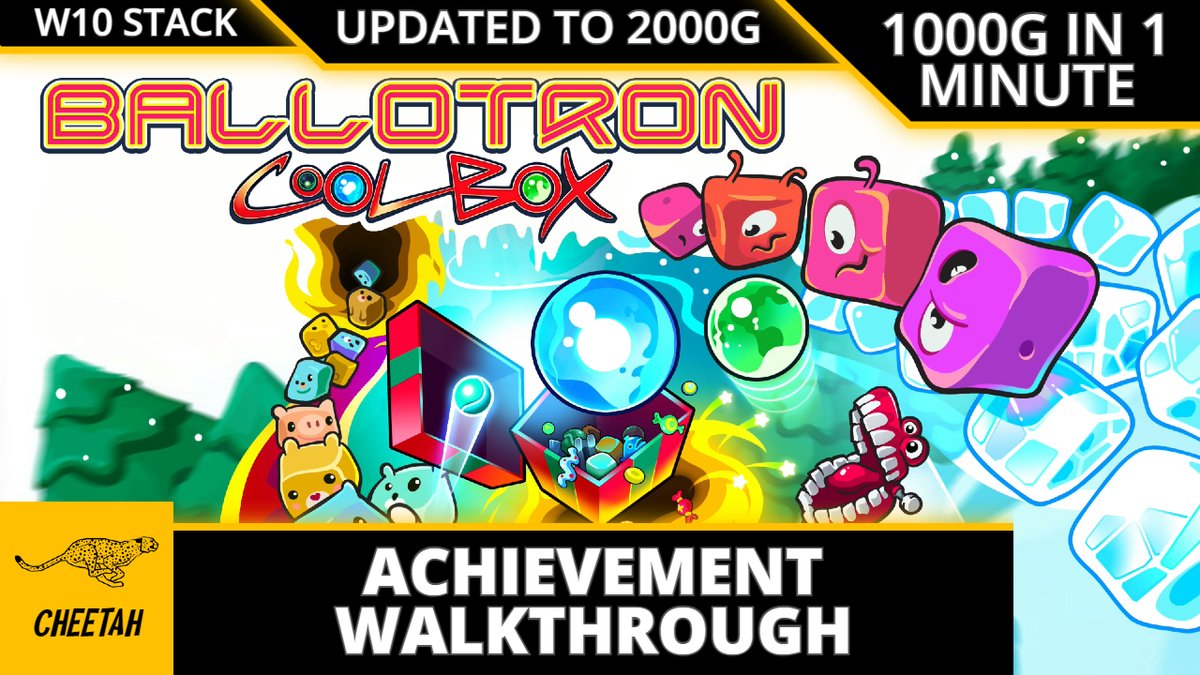 🚨 New Upload 🚨 Ballotron Coolbox - UPDATED TO 2000G! Achievement Walkthrough (1000G IN 1 MINUTE) XBOX/WIN Check it out here ⬇️ youtu.be/UjNn-vWdwl0