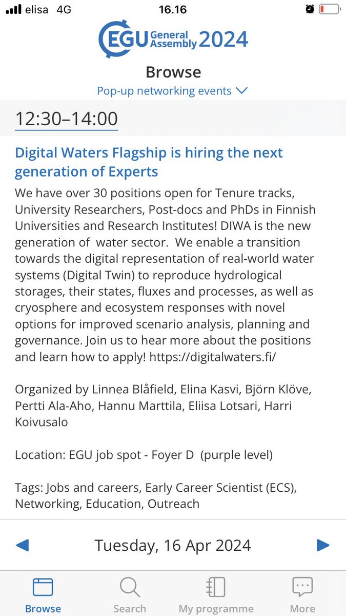 We have many open positions. Meet us at #EGU24 job spot -Foyer D Tuesday 12:40-14:00