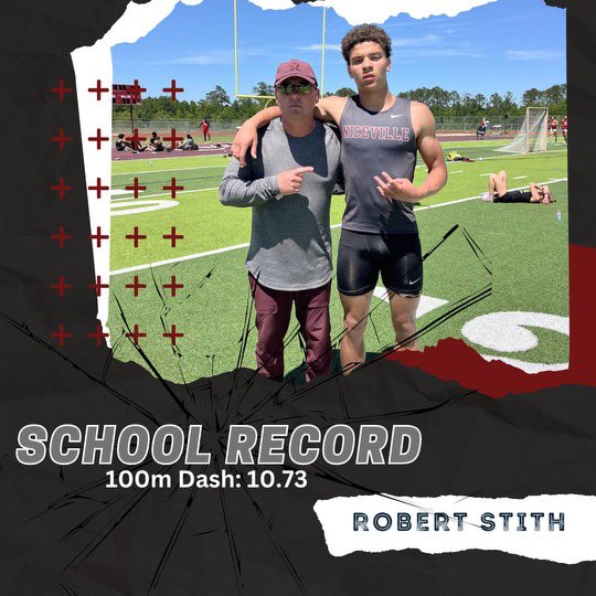 Sophomore Robert Stith runs a PR and a SCHOOL RECORD of 10.73 in the 100m dash at the Chiles Capital City Classic in Tallahassee! Robert also PR’ed in the 200m dash with a time of 22.09! Great job! <a href="/todd_brigman/">Todd Brigman</a> <a href="/CoachWebb1337/">Coach Emily Webb</a> <a href="/Jwlafollette/">Jamie LaFollette</a> <a href="/NicevilleEagles/">Niceville Eagle Athletics</a>