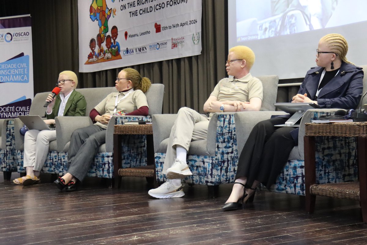 Powerful panel discussion on protecting the rights of children with albinism in Africa.