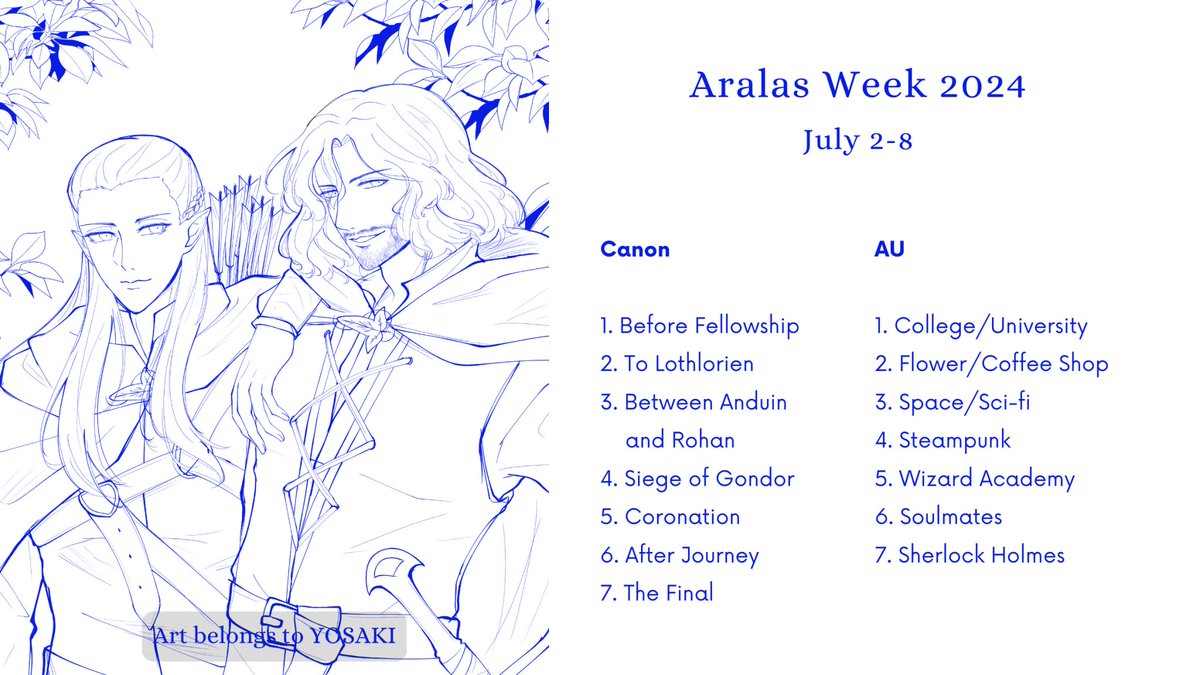 Invitation for AraLas enthusiast to be participate in #aralasweek2024 event!

We held this for the second time. Get your free pass, Everyone!

More info: aralas-week.tumblr.com