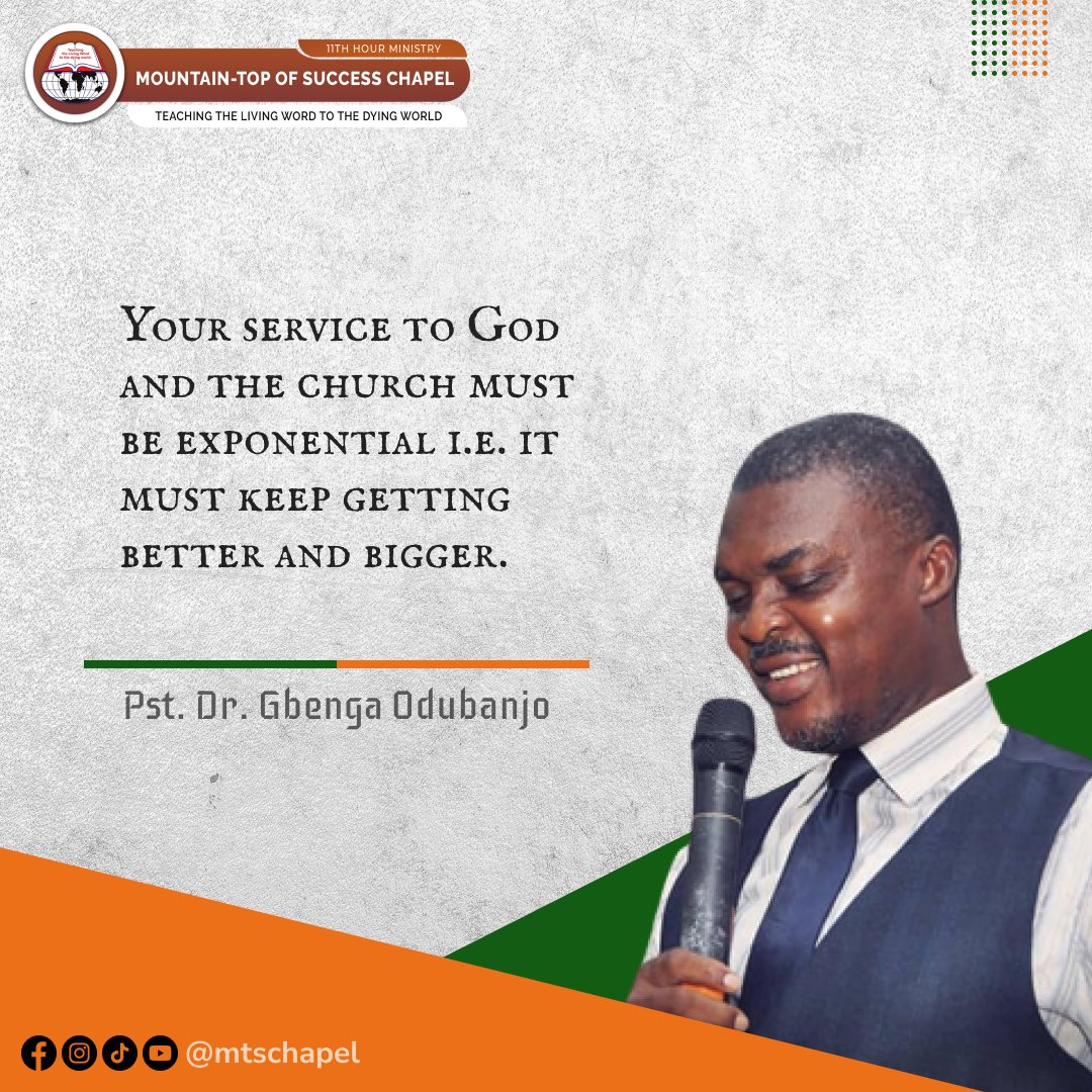 mtschapel's tweet photo. Excerpts from today's message: Consistently faithful in service.
#consistent #faith #salvation #mtschapel #pstgbenga https://t.co/9oIYvdsYhz