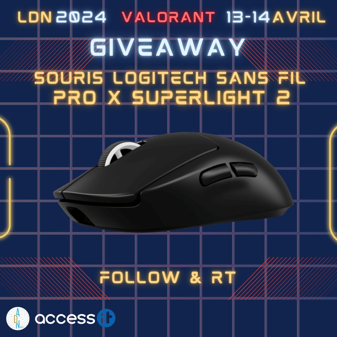 🚨 LAN DU NUMÉRIQUE 2024 🚨

Dernier cadeau avant la finale qui opposera #PBL (<a href="/ColorsEsport/">Colors Esport</a>) 🆚 <a href="/PingouEsport/">Pingou Esport</a>
 
Pour tenter de gagner la souris Logitech PRO X SUPERLIGHT 2, il faut :
- Follow notre compte
- RT ce post

Le résultat à lieu sur twitch.tv/supervodka