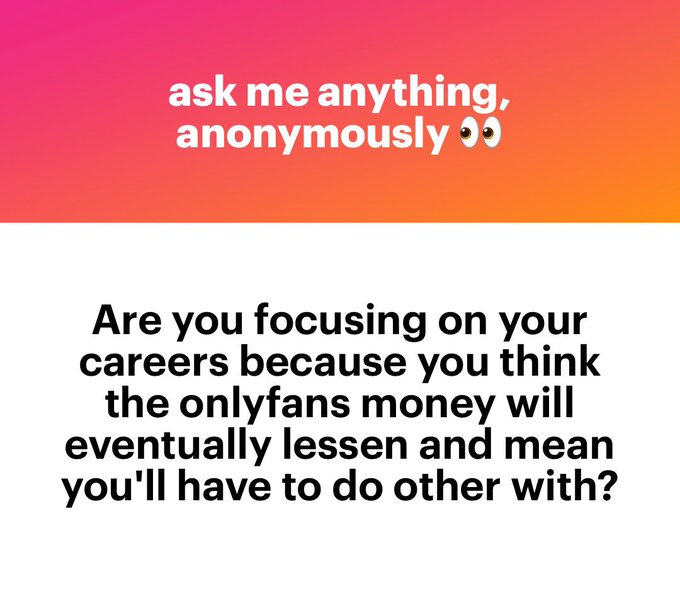 I just never thought about doing OnlyFans and kind of fell into it. It was never a dream of mine and