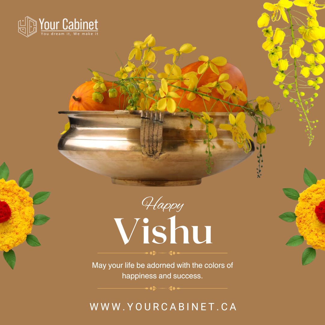 May this Vishu bring new beginnings, prosperity, and joy into your life.

#yourcabinet #HappyVishu #VishuGreetings #NewBeginnings #KitchenDelights #FestiveFeasts #KitchenCabinets #KitchenDesign