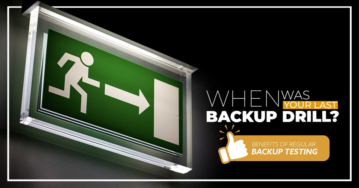 Testing your backup solution is as important as having regular fire drills. You wouldn’t wait for an actual fire to figure out if it works.

Discover the benefits of regular backup testing so you can be ready if you ever need it.

#testyourbackup #backup #datarecovery #BCDR