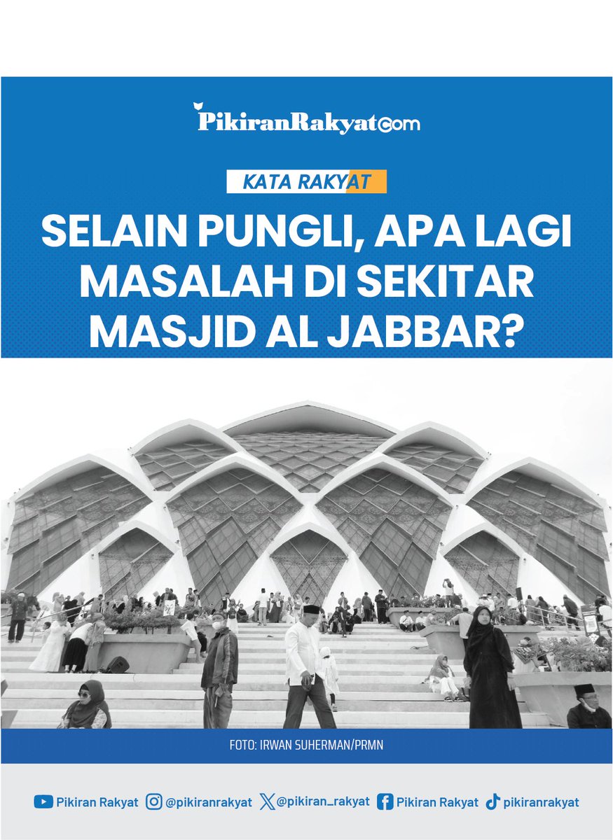 pikiran_rakyat's tweet photo. Setelah ramai pungli menjadi sorotan netizen di Masjid Al Jabbar, menurut Sobat PR apa lagi masalah lain yang ada di sana?
Hmmm...Jadi penasaran.
#aljabbar #masjidaljabbar #bandung https://t.co/YS3jGAcRWy