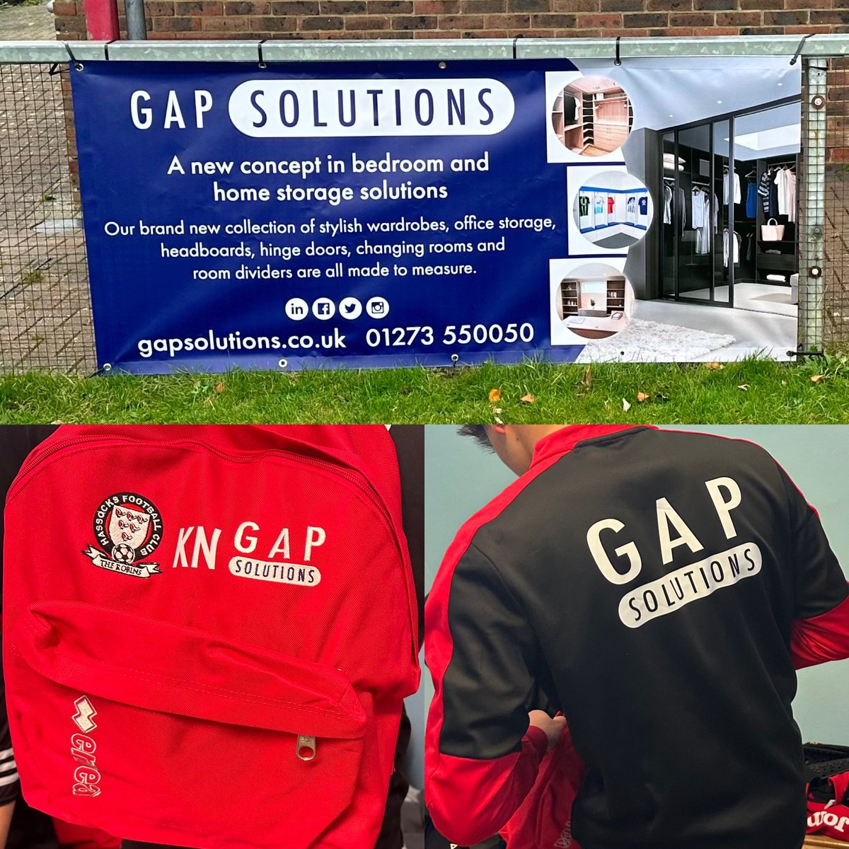 With today being the U18s final game of the season, it’s an opportune moment to thank Gap Solutions @gapsolutions_ for their support this season, sponsoring tracksuits and rucksacks for the boys this season