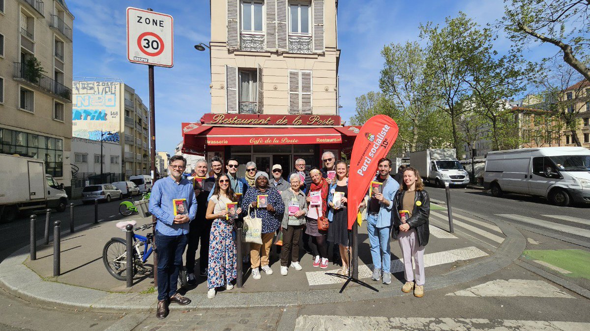 1ère étape du marathon européen à #Paris le 13/04 : présentation de notre programme au Marché de la Villette ! Parmi nos coureurs : @placepublique_ et @PSParis10 pour vous servir ! #le9juin on va #reveillerleurope ! 🇪🇺