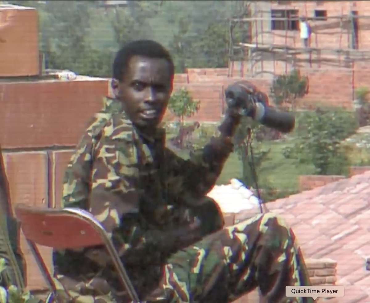 Photo of Lt. Gen. (Rtd) Caesar Kayizari during the campaign to stop the genocide against the Tutsi. BBC found him on the battlefield.

#Kwibuka30