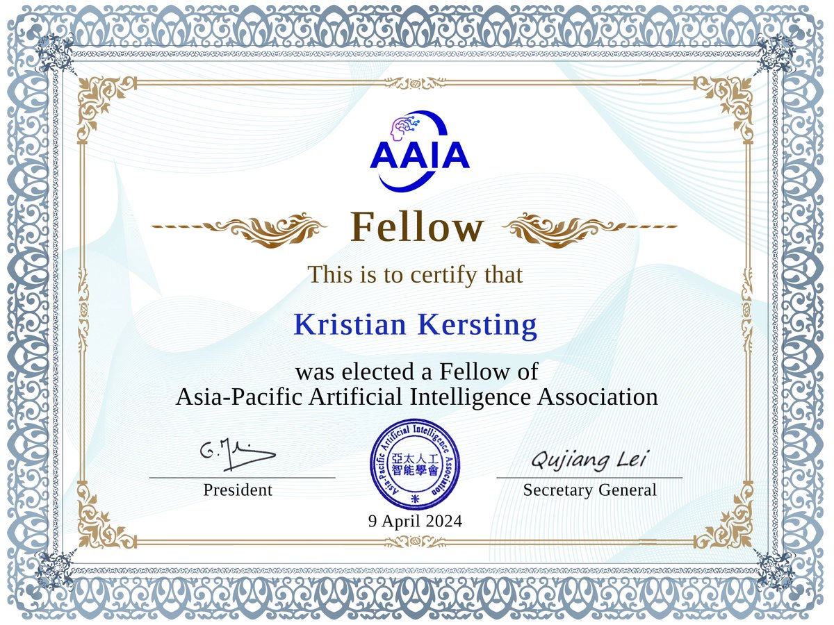 I am honored to join the AAIA group of fellows🙏 and look forward to continuing to push for a more reasonable #AI @TUDarmstadt @Hessian_AI @DFKI 

aaia-ai.org/fellows

informatik.tu-darmstadt.de/fb20/ueber_uns…