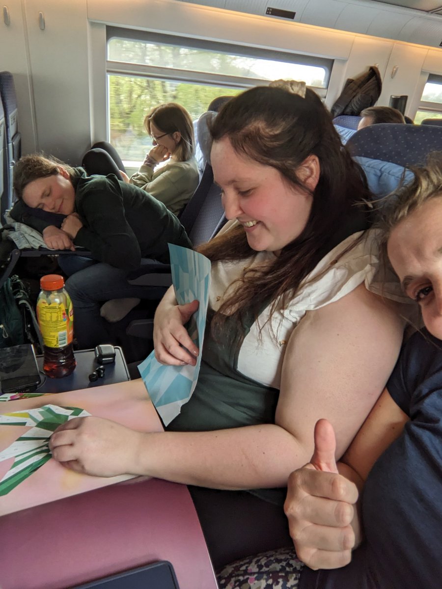 Enjoying the train life #Train2EGU #EGU24