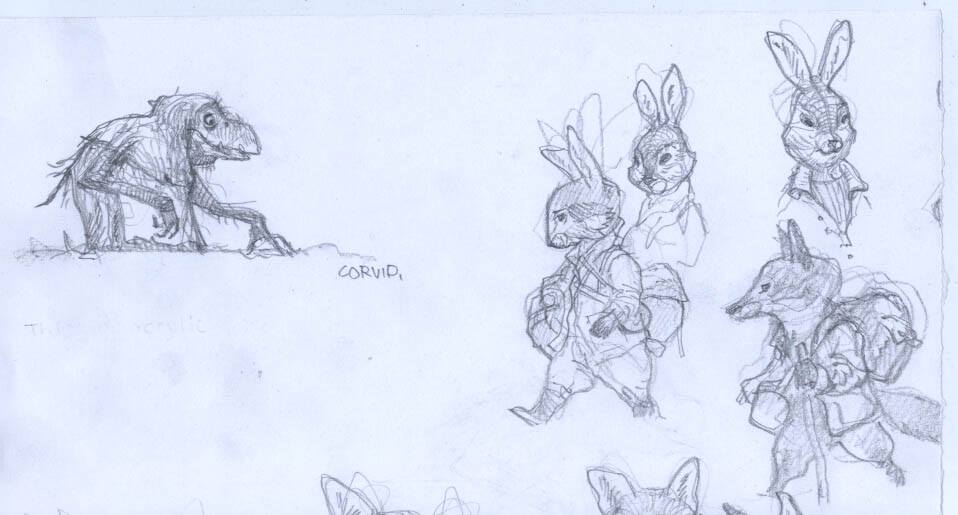 A bit  more sketchbook from a few years ago. Graphite on printer paper. More new stuff coming soon. Thanks again for all your support. ☮️ 