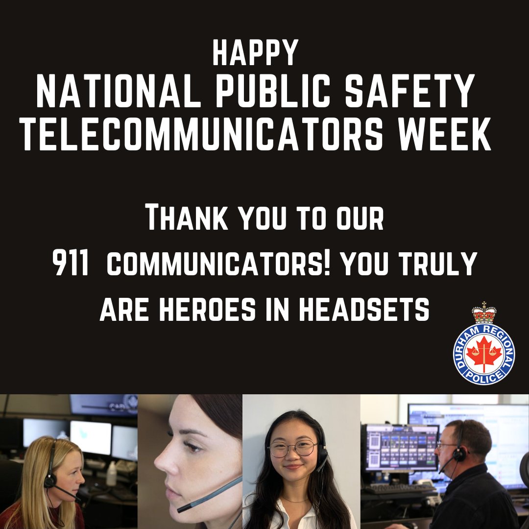 Happy National Public Safety Telecommunicators Week! This week we will be celebrating the incredible work of the @DRPS 911/Communications team. Stay tuned for stories about our heroes in headsets!