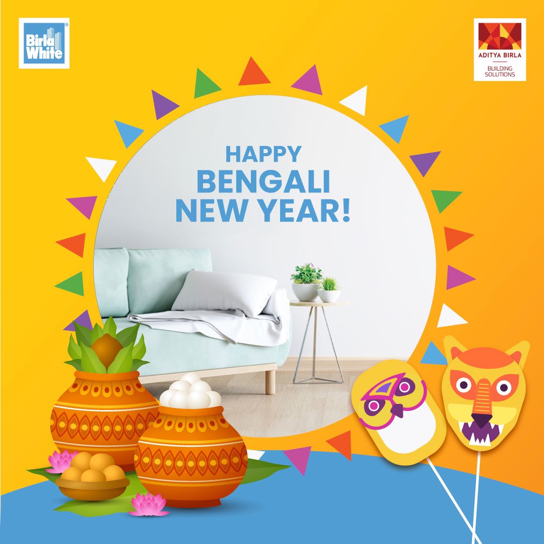 Wishing everyone a prosperous Bengali New Year filled with happiness and success. 

Happy Bengali New Year!

#BengaliNewYear #BirlaWhiteKaWhiteCementAdvantage #Brightness #NewYear #BirlaWhite