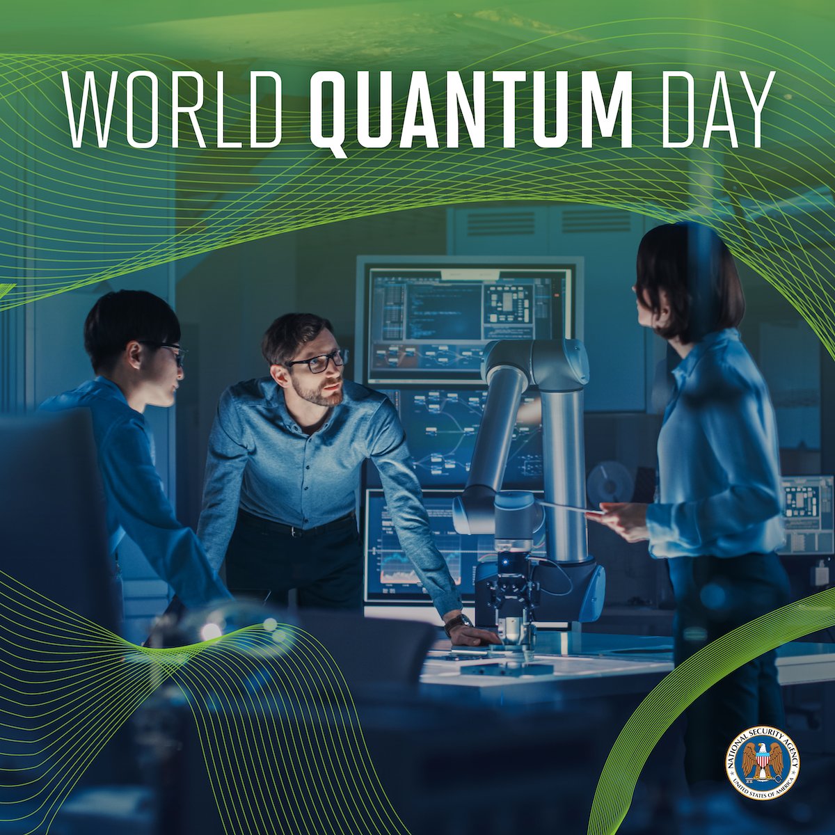 Happy #WorldQuantumDay to NSA’s growing group of quantum researchers. Apply to join the team: bit.ly/43rFxJP. #quantumresearch #quantumresearchjobs #quantumday