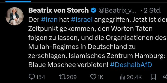 Die #AfD #Iran Connection. Warum es abgrundtiefe Heuchelei ist, wenn sich die durch und durch Antisemitische AfD sich hinter #Israel stellen will. @Volksverpetzer Gleichzeitig aber Verbindungen zur Hisbollah, und zum iranischen Mullah Regime bestehen.