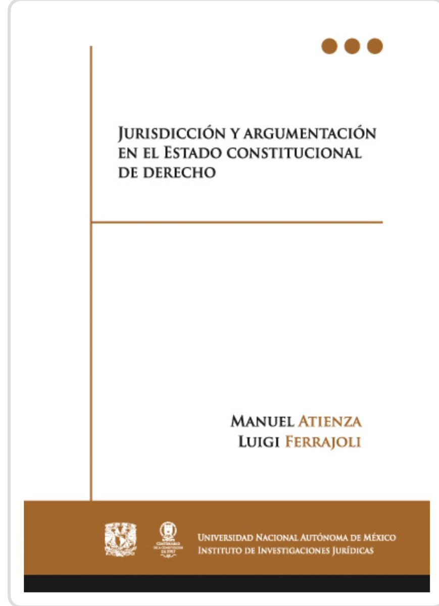 Juan Pablo Galeano R (@juangaleanorey) on Twitter photo Jurisdicción y argumentación en el Estado constitucional de derecho, 3a. reimp.
⬇️
ru.juridicas.unam.mx/xmlui/handle/1… Jurisdicción y argumentación en el Estado constitucional de derecho, 3a. reimp.
⬇️
ru.juridicas.unam.mx/xmlui/handle/1…