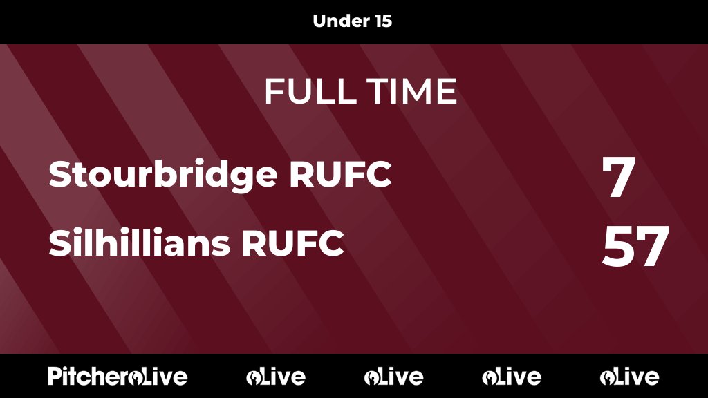 FULL TIME: Stourbridge RUFC 7 - 57 Silhillians RUFC
#STOSIL #Pitchero
silhillians.com/teams/6195/mat…