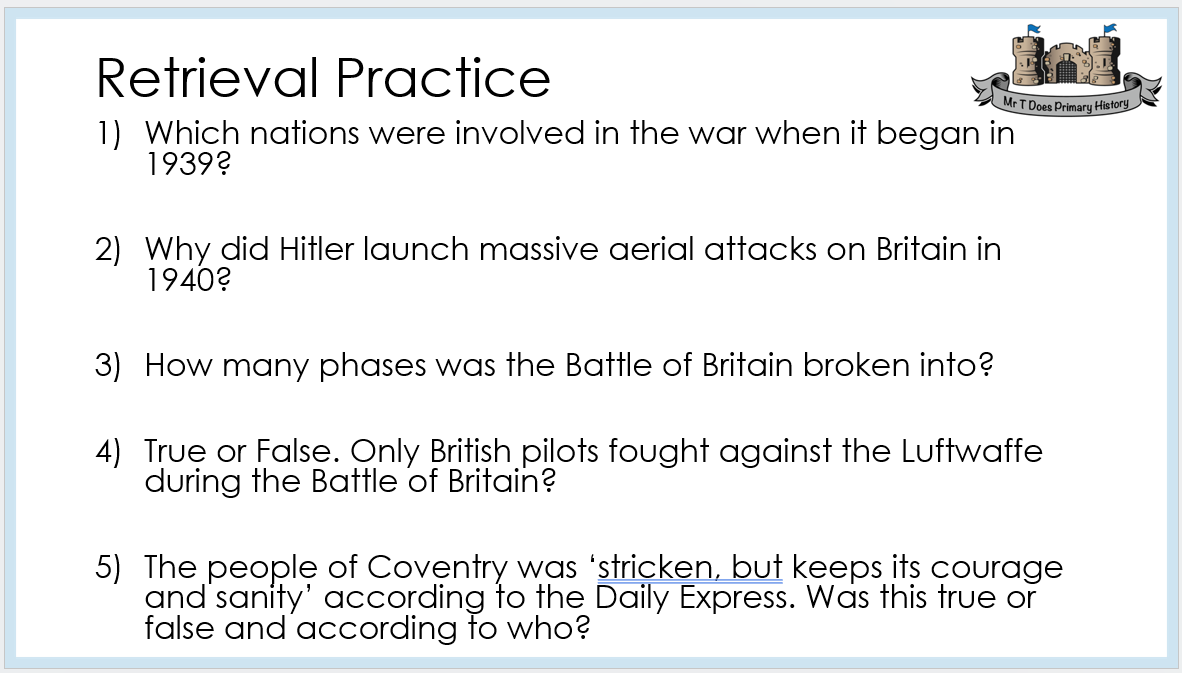 Writing lesson 1 of this term's history lessons where we are zooming in to explore the impact of WW2 on Yorkshire. The children know aspects of the Battle of Britain including operation moonlight sonata in Coventry so tying that knowledge in to attacks on Sheffield and Hull.