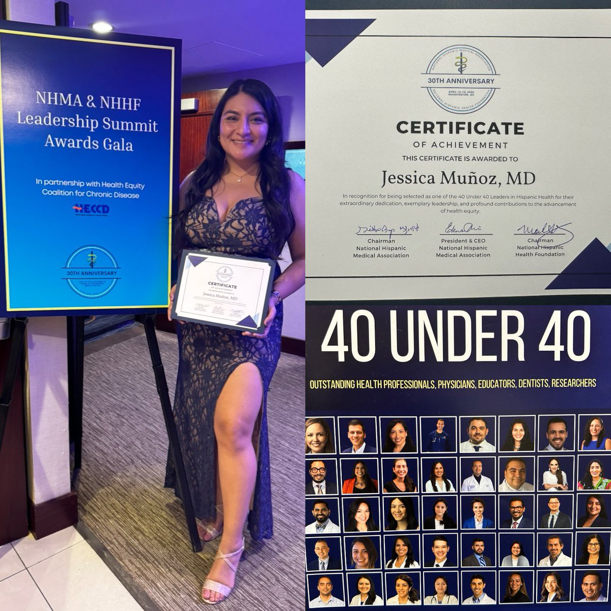 Extremely honored to be selected as one of the 40 Under 40 Leaders in Hispanic Health. We are being honored for extraordinary dedication, exemplary leadership, and profound contributions to the advancement of health equity. Congrats to all my colleagues @NHMAmd @The_NHHF