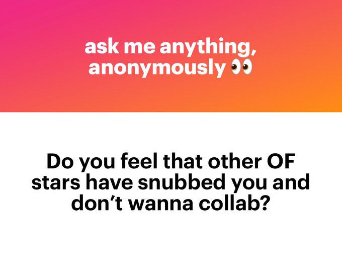 No. If I collabed I would be a multi millionaire by now. Period. https://t.co/6R7W8Di3Yx