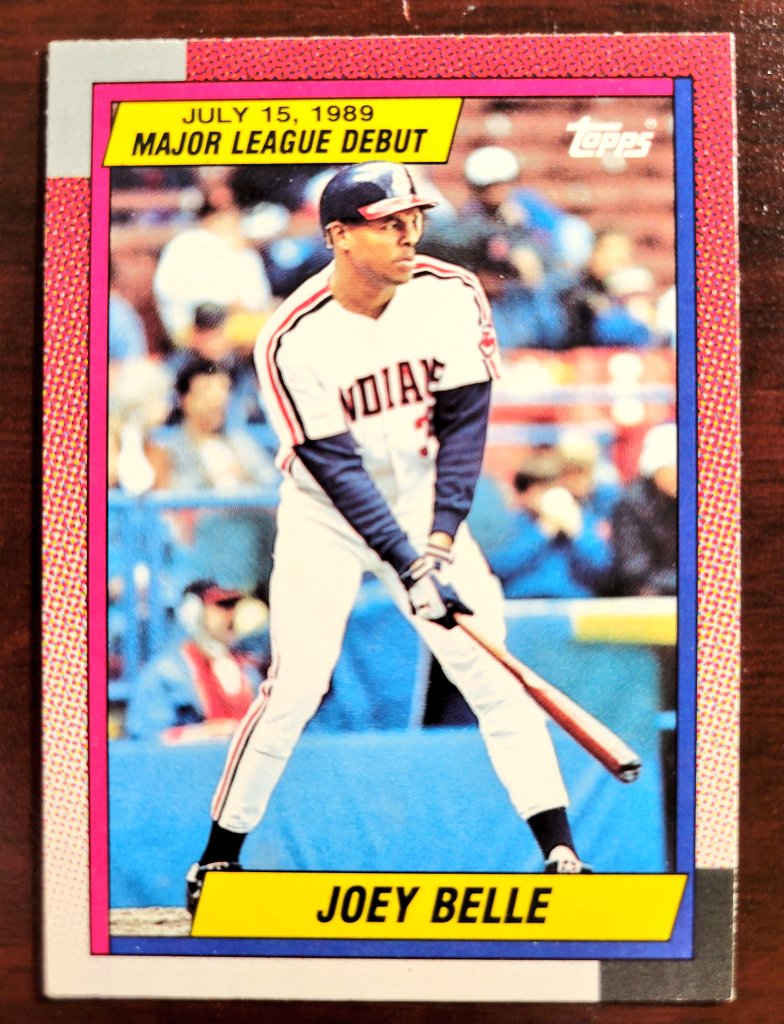 nyygregory's tweet photo. Albert Belle 1990 Topps Debut #MLB #Gaurdians #baseballcards #baseball https://t.co/30TOabxJIQ