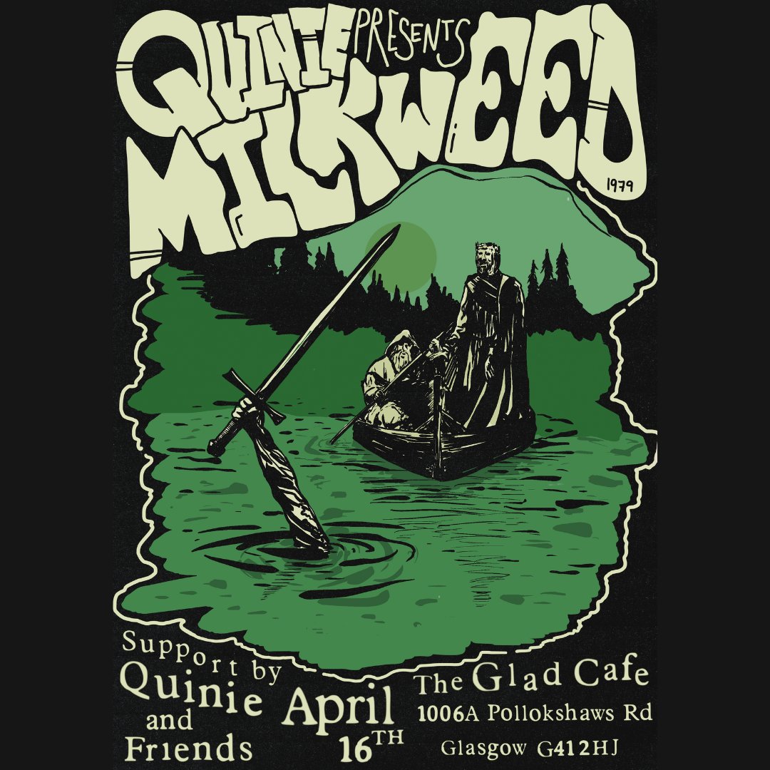 This Tuesday 16th April! @quiniemusic presents: Milkweed + Quinie & Friends 🎟: thegladcafe.co.uk