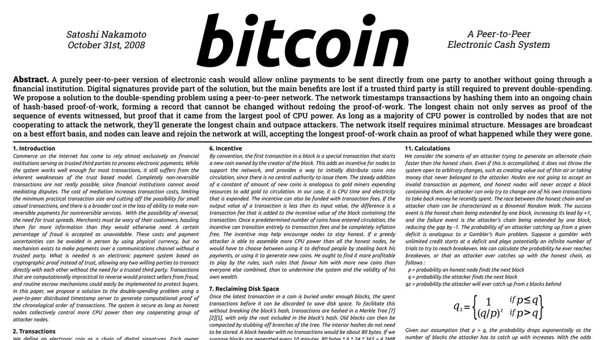 Want a FREE 21' x 15' Bitcoin Whitepaper etched into steel? Retweet this & follow us at x.com/punchplatetm to be entered into the giveaway! FREE shipping included for US winners only. 🥺