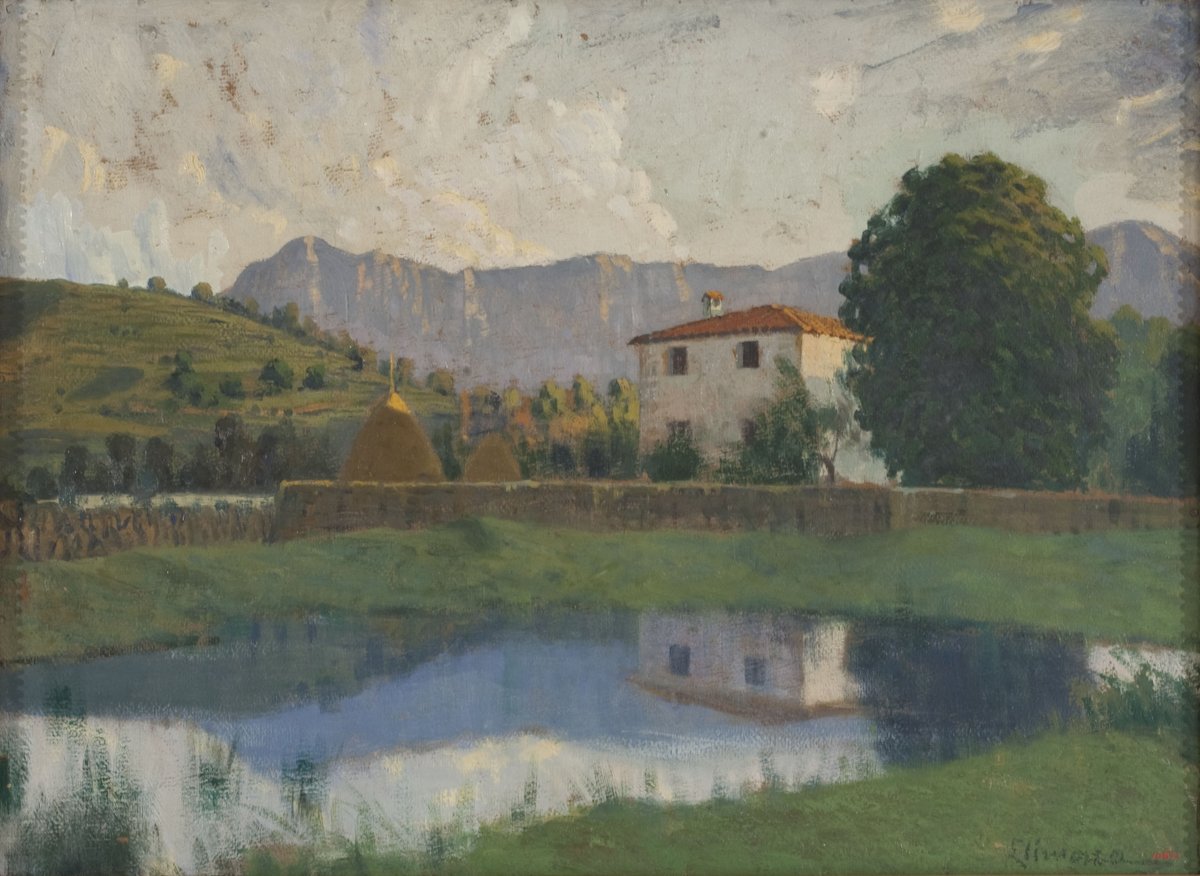 CATALUNYA al MNAC
Paisatge d'Olot - c. 1916 - Joan Llimona - MNAC