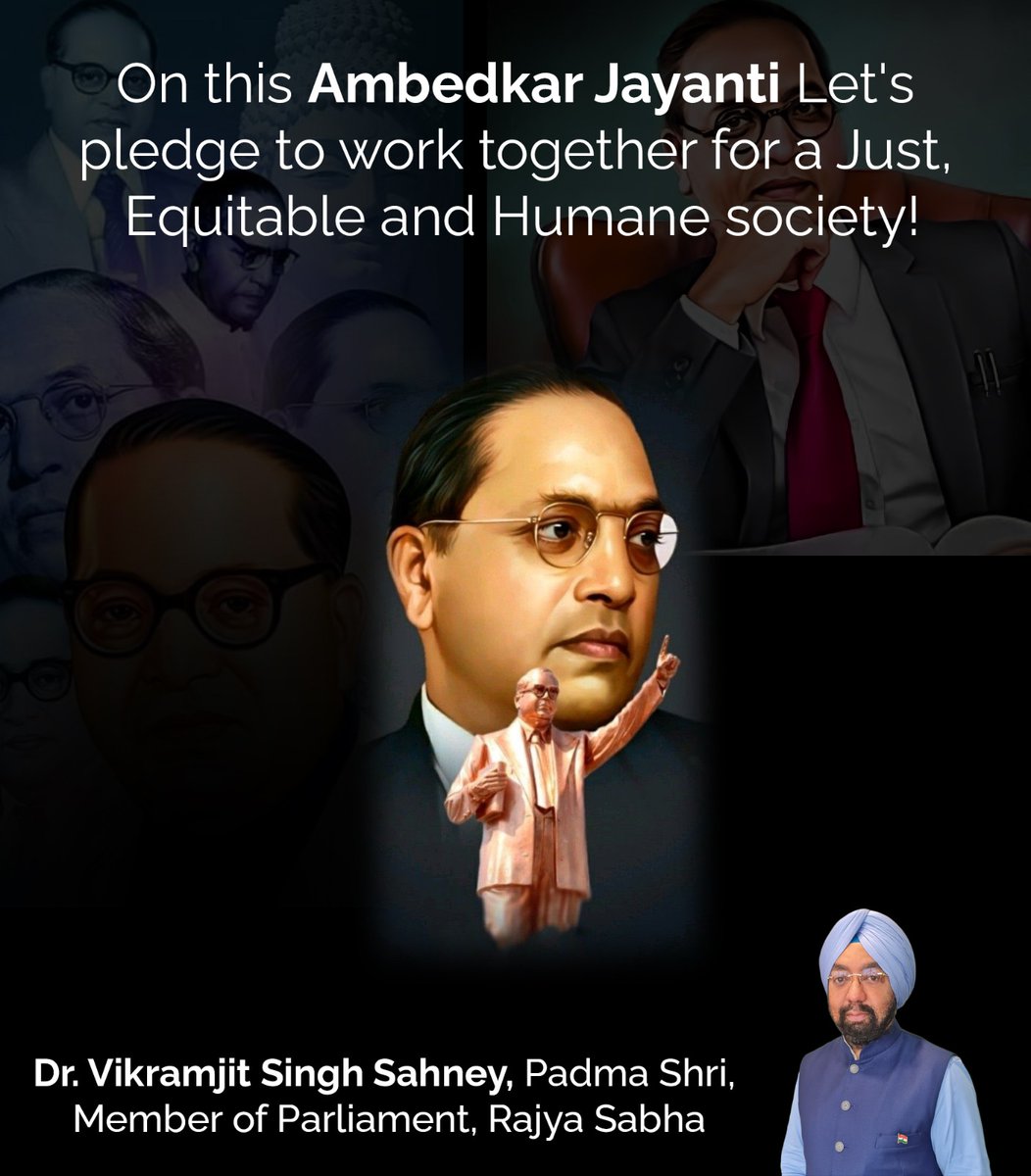 Today we celebrate Ambedkar Jayanti, honoring Baba Saheb Dr. B.R. Ambedkar's legacy of Social justice, equality and empowerment. His vision continues to inspire us to work for the destitute and underprivileged section of the society. On his birth anniversary Let's pledge to work…