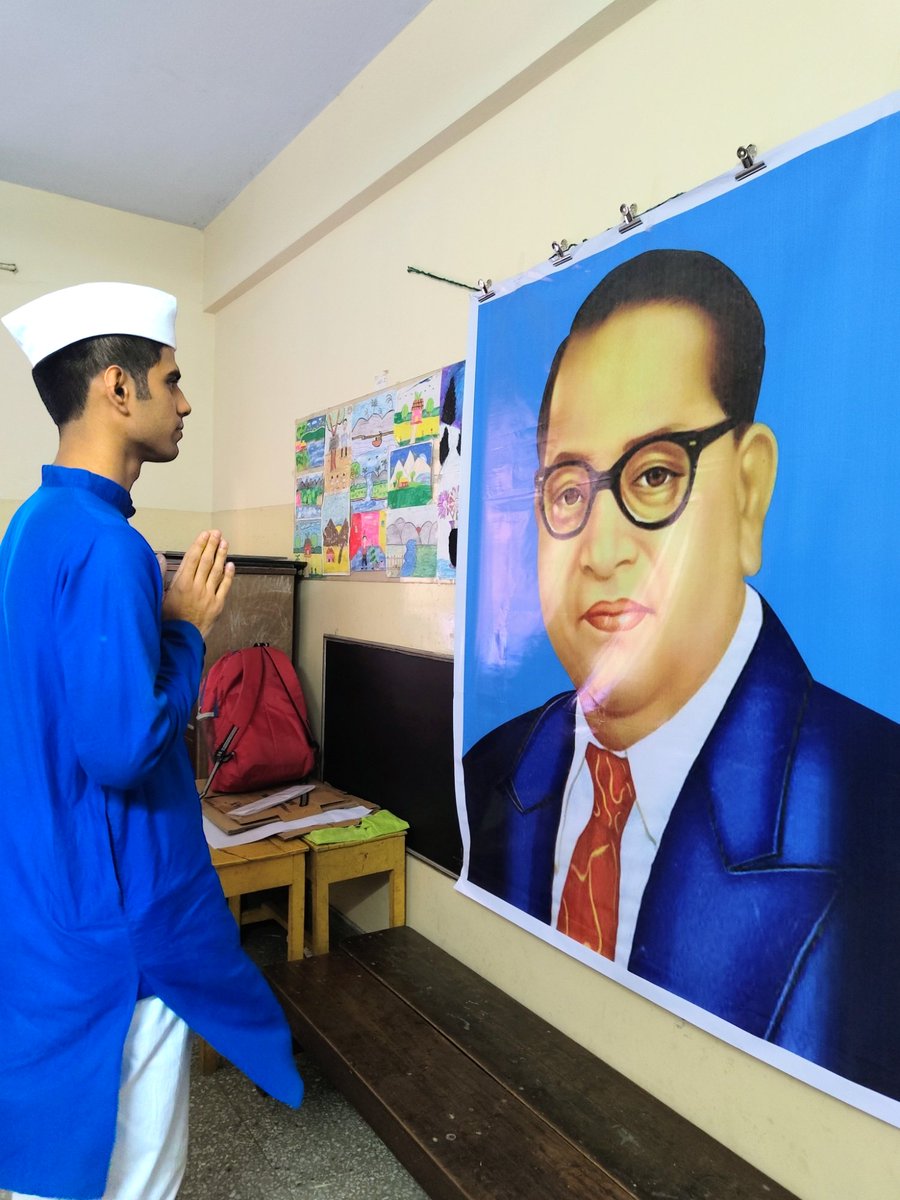 shaunakoffice's tweet photo. On Dr. B.R Ambedkar's birth anniversary, I pay tribute to him, the God of education, and the advocate for equality. His legacy resonates with the nation, inspiring generations to uphold the principles of justice, liberty, and fraternity that he tirelessly fought for. Jai Bhim 💙 https://t.co/R244NAJtbW