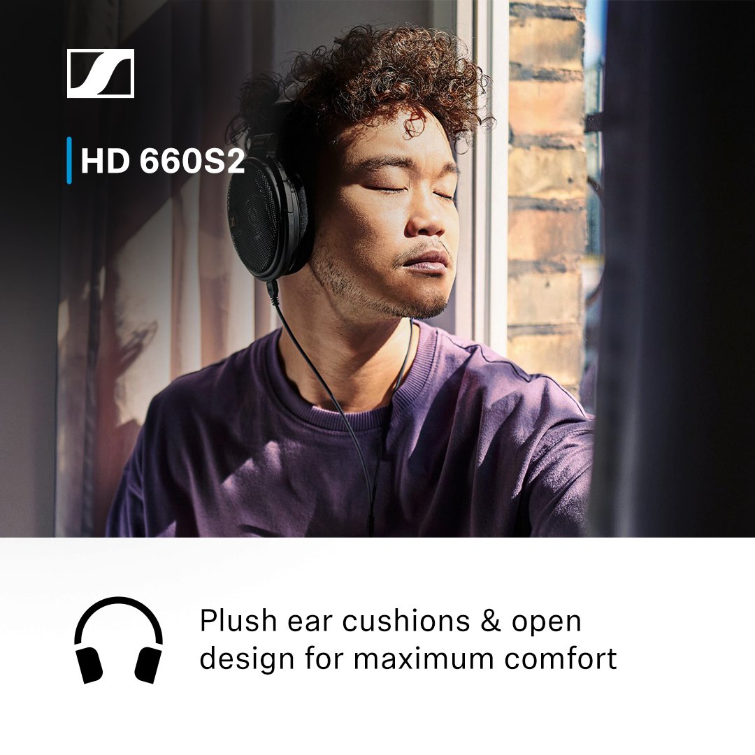 SennheiserIndia's tweet photo. #AudioVerse | Dive deeper into legendary sound with #HD660S2! ✨

Designed in #Germany and made in #Ireland, our HD 660S2 comes with plush ear cushions, an open design, and a uniquely powerful vented magnet system for minimized distortion.

Buy now: https://t.co/bbDTzQ6QLF https://t.co/xqEymQo6nL