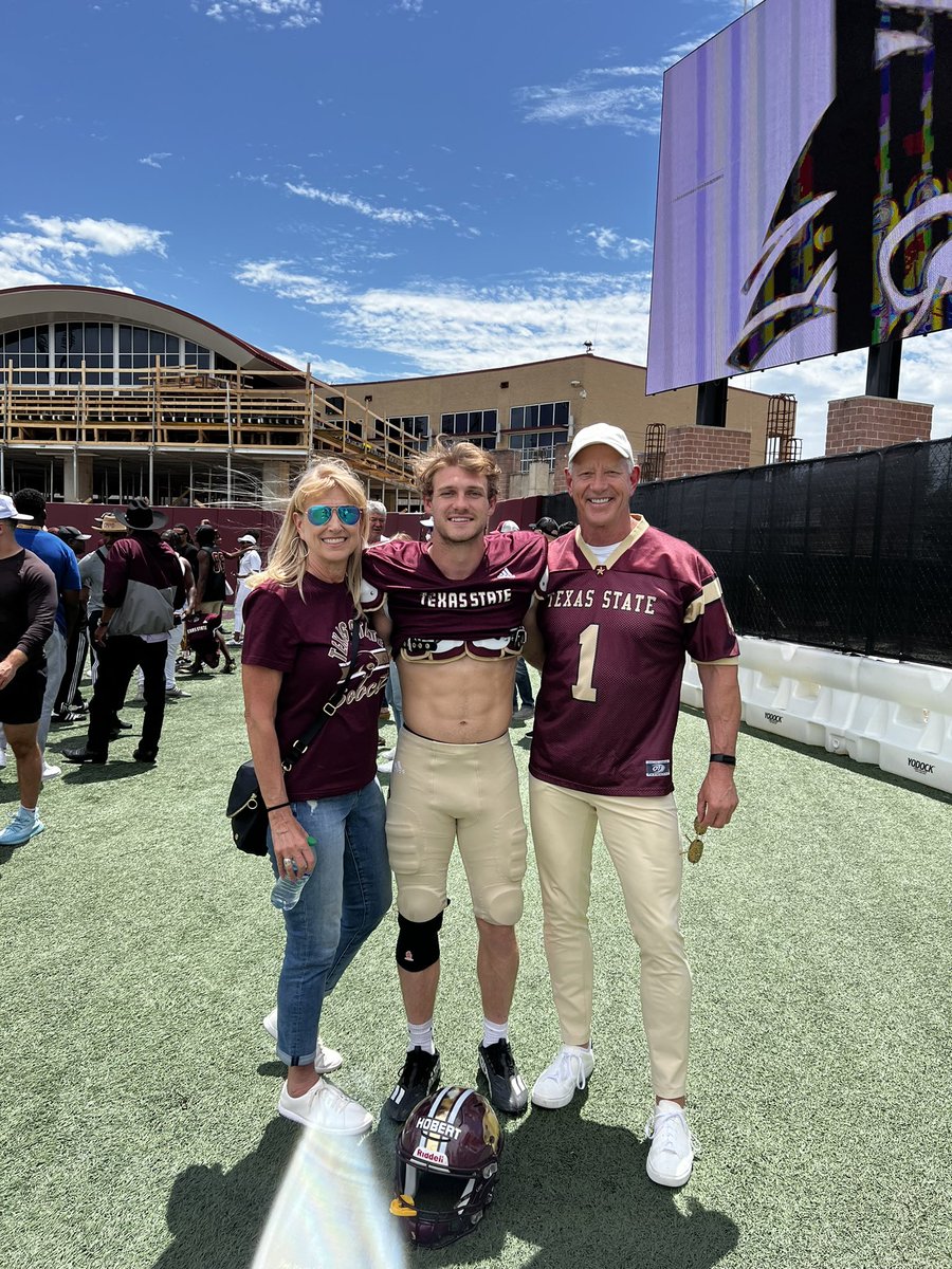 Great Spring game!!! So excited for the season to start!! #eatemup#gojoedirt#letsgoho