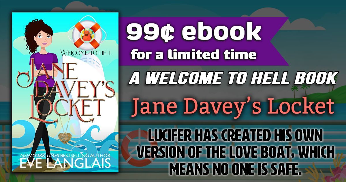On sale for a limited time! Jane Davey's Locket (A Welcome to Hell Novel) ebook is 99c USD until April 19th! Lucifer has created his own version of the love boat, which means no one is safe. Not even a witch. buff.ly/3PF0hbi