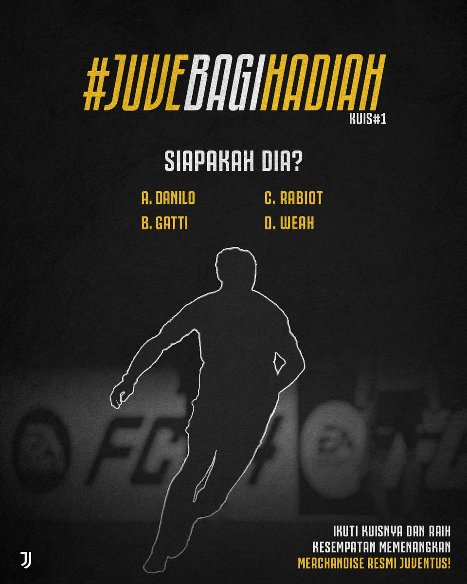 🚨 Bersemangat di hari Senin karena... #JuveBagiHadiah hadir kembali dan akan hadir sepanjang minggu! 🥳🎁

🤔 Caranya gimana min? 𝗧𝗲𝗯𝗮𝗸 𝗽𝗲𝗺𝗮𝗶𝗻𝗻𝘆𝗮, 𝗺𝗲𝗻𝗮𝗻𝗴𝗸𝗮𝗻 𝗵𝗮𝗱𝗶𝗮𝗵𝗻𝘆𝗮! 🙌

👉 Mari kita mulai dengan pertanyaan pertama! 🫳

*Cek utas untuk S&amp;K 📄🧵
