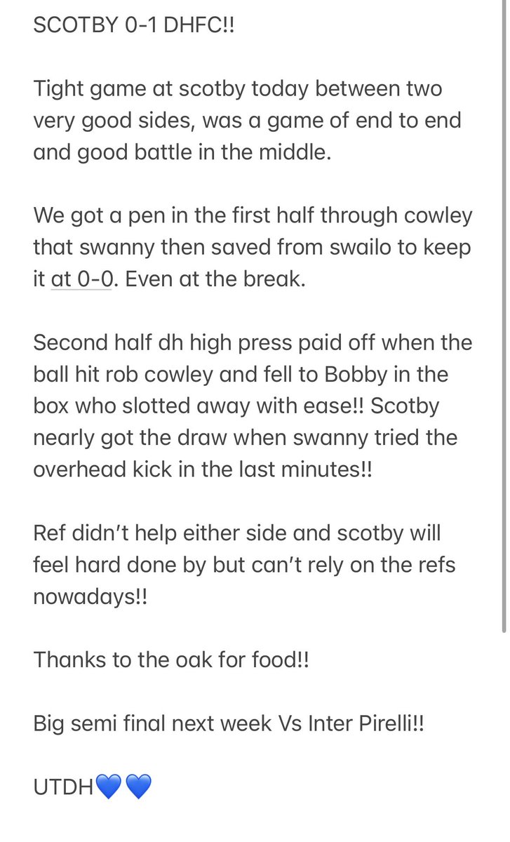 DHFC2019's tweet photo. @afcscotby thanks for the food fellas all the best!! https://t.co/wPGdSvUoGV