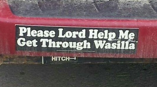 ANC_Historian's tweet photo. 1/2 These stickers originated with Stephen Stoll (1956-2021), a Wasilla resident, surveyor, infrastructure advocate, &amp; repeated council/mayor candidate. #alaskahistory #alaska #wasilla https://t.co/7Fyj5jWWtx