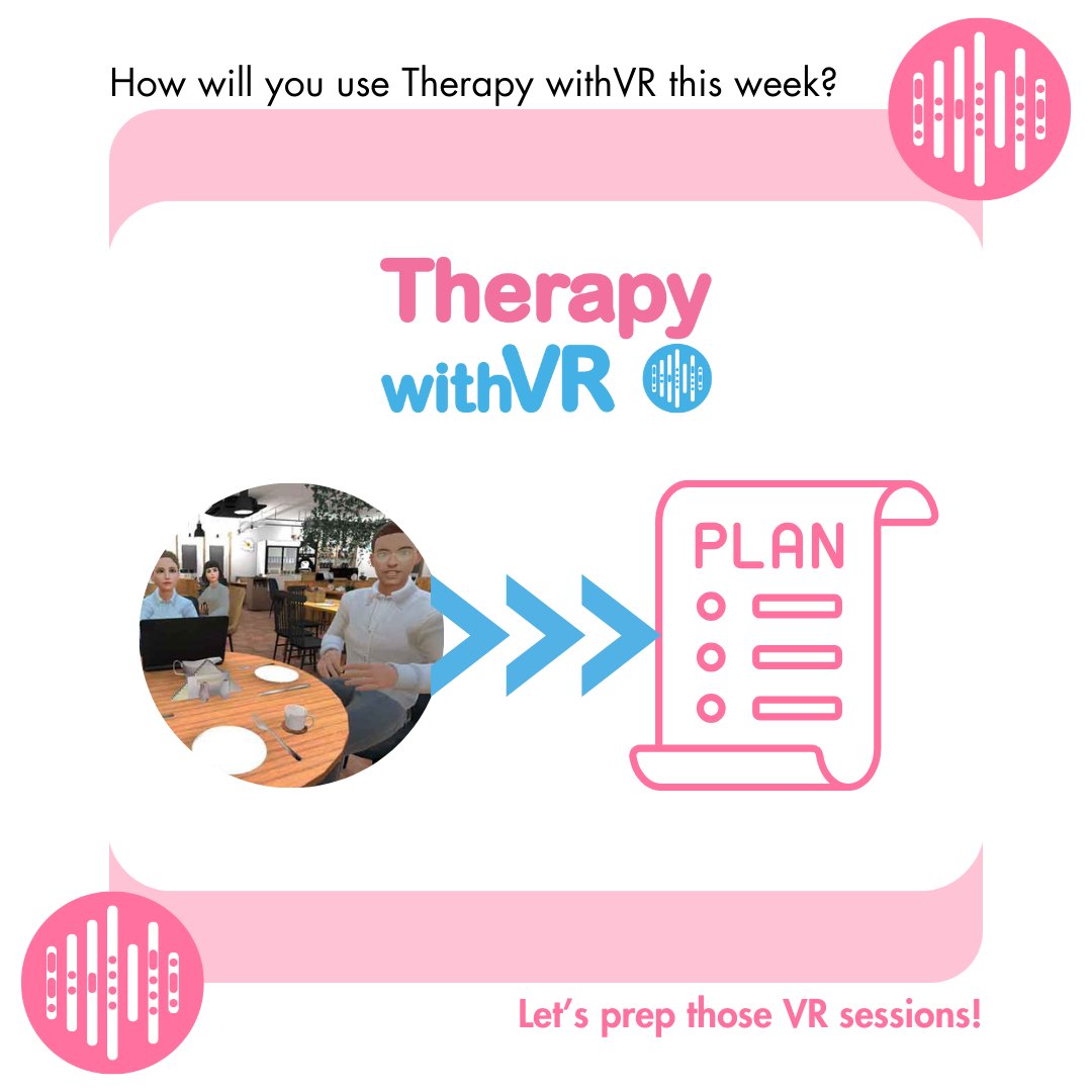 Let's start planning those VR sessions for this week! How will you use Therapy withVR this week? Get those ideas going! #slp #slpeeps #slp2be #speechtherapy #speechlanguagepathology