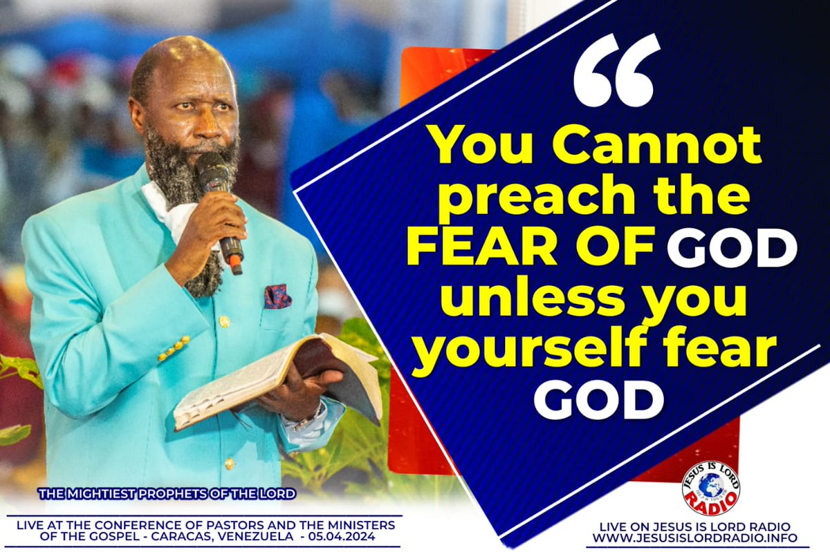 The FEAR OF GOD is the beginning of wisdom.

The 5 wise virgins entered the Kingdom of GOD because of wisdom.

#CumanaConferenceDay2